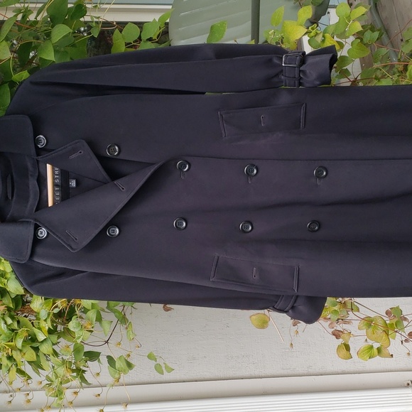 Fleet Street Jackets & Coats Fleet Street Vintage Black Belted
